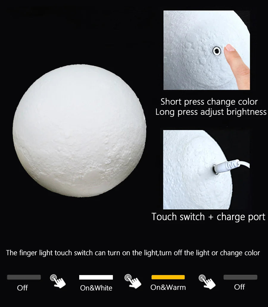 Moon & Star USB Night Light