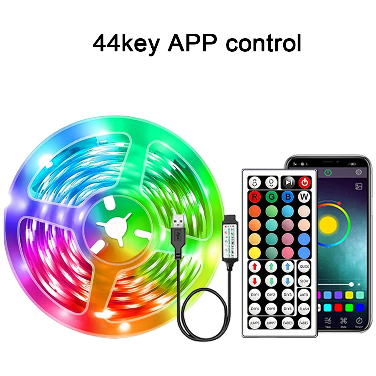 RGB LED Strip Lights with App Control 5m 10m 20m 30m