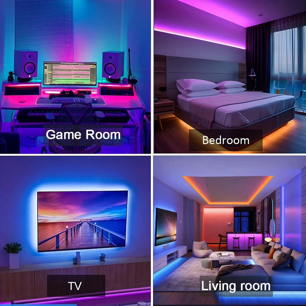 RGB LED Strip Lights with App Control 5m 10m 20m 30m