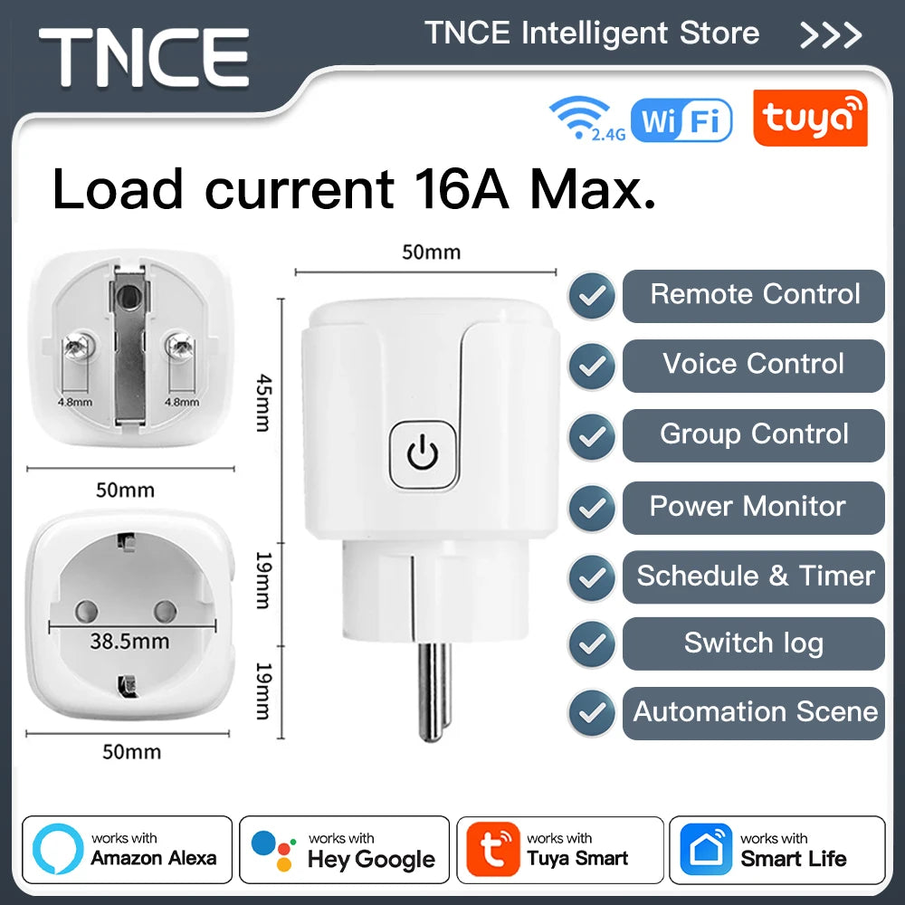 Smart WiFi Plug with Voice Control