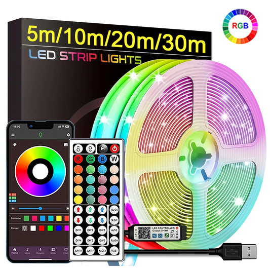 RGB LED Strip Lights with App Control 5m 10m 20m 30m
