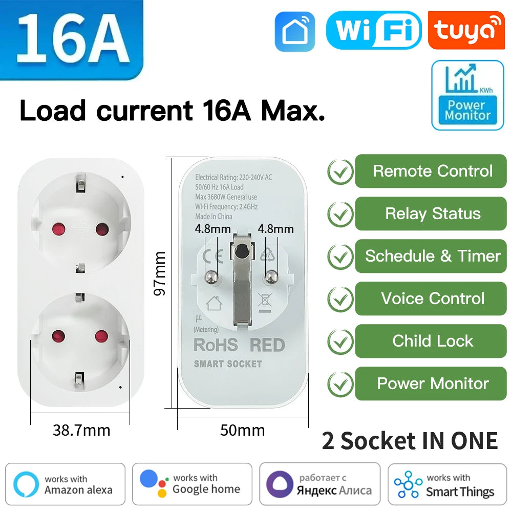 Smart WiFi Plug with Voice Control