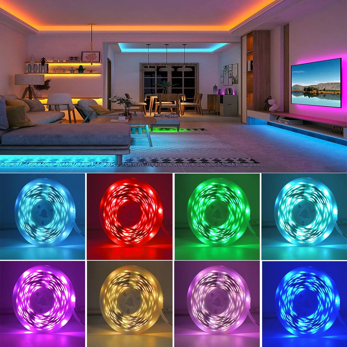 RGB LED Strip Lights with App Control 5m 10m 20m 30m